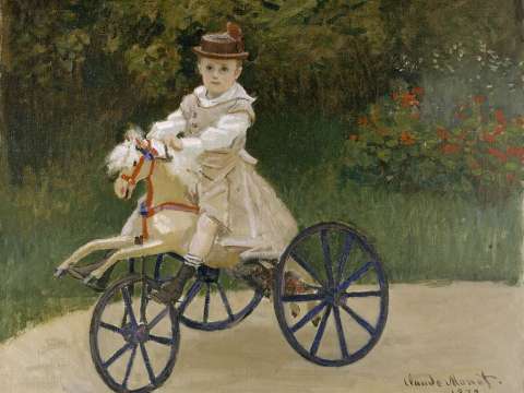 Jean Monet on his hobby horse, 1872
