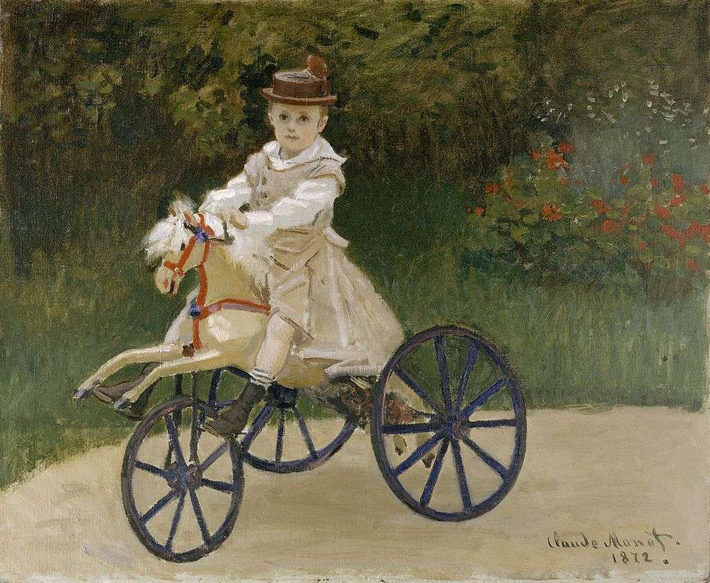 Jean Monet on his hobby horse, 1872