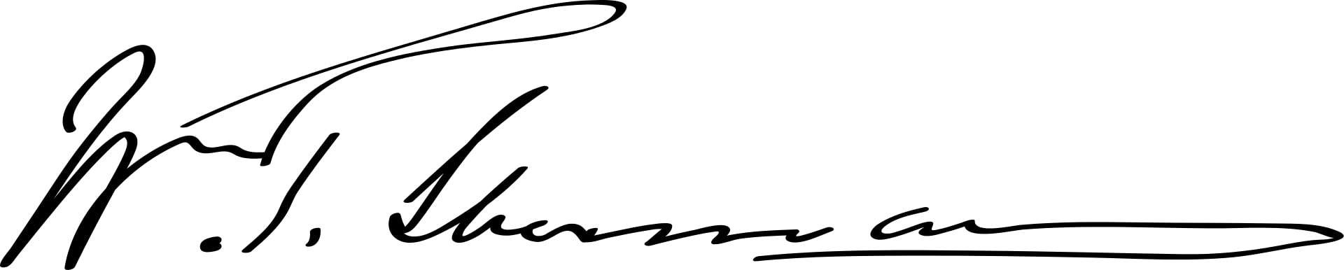 William Tecumseh Sherman Signature