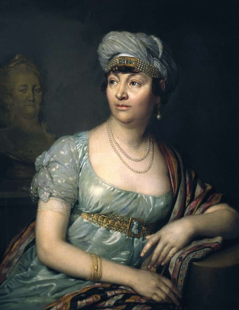 Madame de Staël in 1812 by Vladimir Borovikovsky