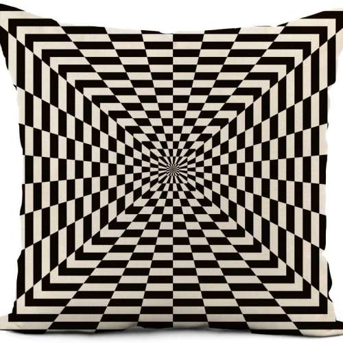 Hypnotic Circle Pillow Cover