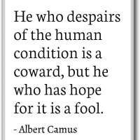 Albert Camus Quote Fridge Magnet