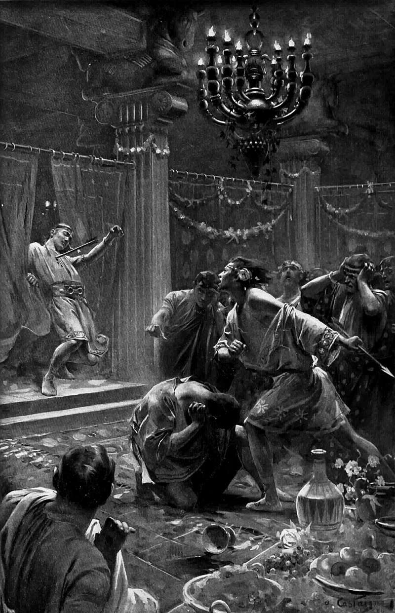 The Killing of Cleitus, by André Castaigne (1898–1899)