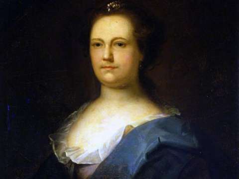 Deborah Read Franklin (c. 1759). Common-law wife of Benjamin Franklin
