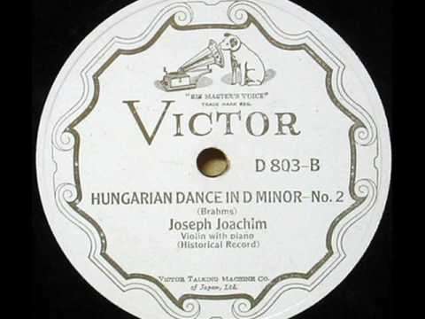Joseph Joachim - Brahms' Hungarian Dance No.2