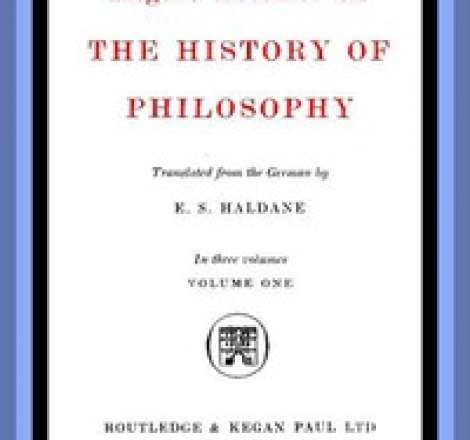 Hegel's Lectures on the History of Philosophy: Volume 1