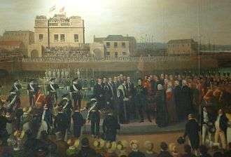 George IV landing at Leith in 1822