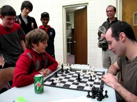 IM Greg Shahade vs 10 year old chess master