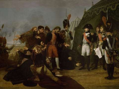 Napoleon accepting the surrender of Madrid, 4 December 1808