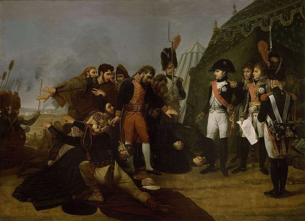 Napoleon accepting the surrender of Madrid, 4 December 1808