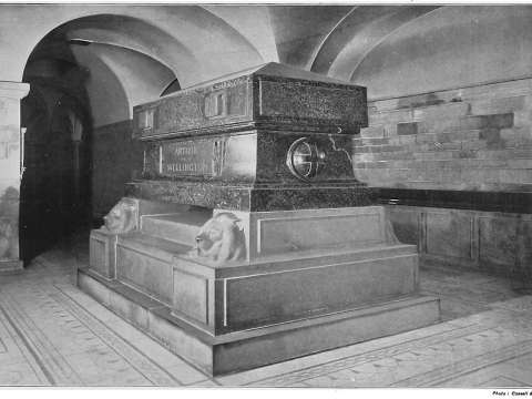 Wellington's tomb, in St Paul's Cathedral, London