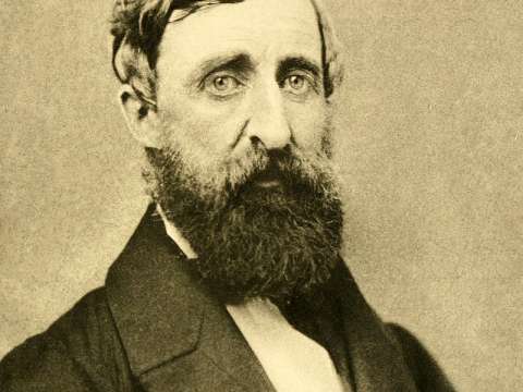 Thoreau in his second and final photographic sitting, August 1861