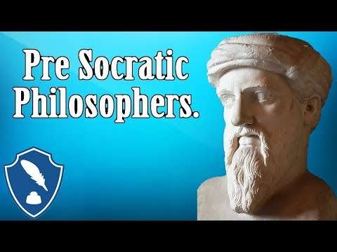 Pre socratic philosophers - The fathers of philosophy.