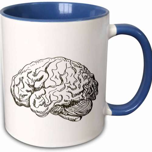 Brain Two Tone Blue Mug