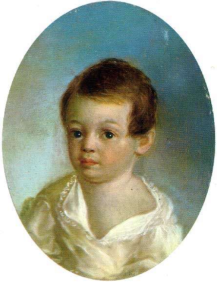 1800–1802 portrait of Pushkin by Xavier de Maistre