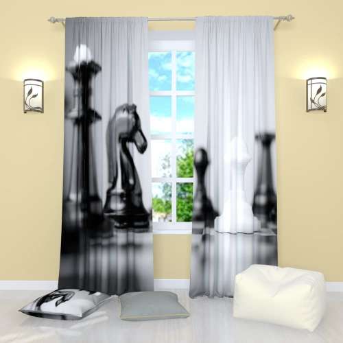 Facroty4me Chess Curtains