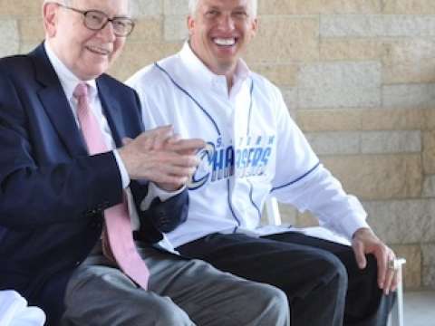 Buffett with Gary Green in 2010