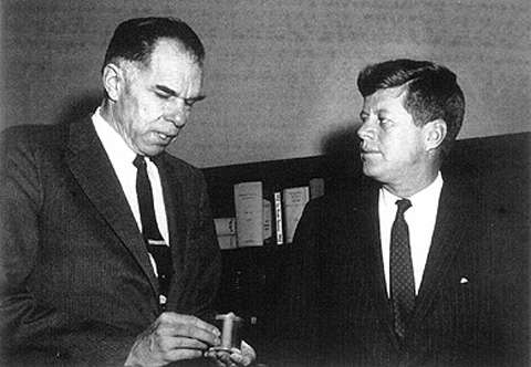 President Kennedy and his Atomic Energy Commission Chairman, Glenn Seaborg