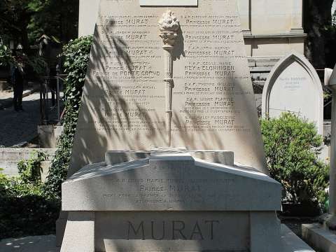 Murat's Cenotaph in Père Lachaise Cemetery, Paris