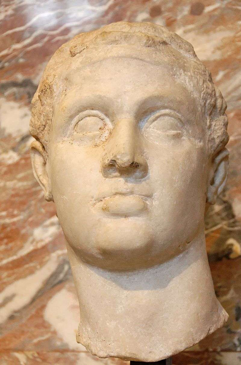 Hellenistic portrait of Ptolemy XII Auletes, the father of Cleopatra