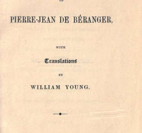 One hundred songs of Pierre-Jean de Béranger