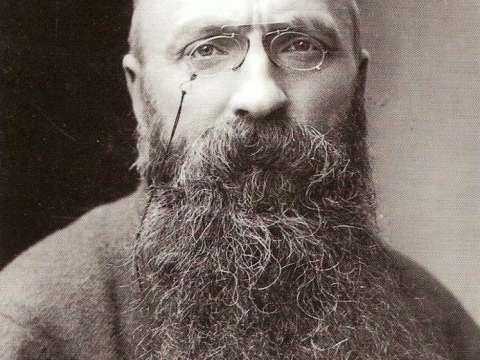 A photograph of Rodin in 1891 by Nadar.