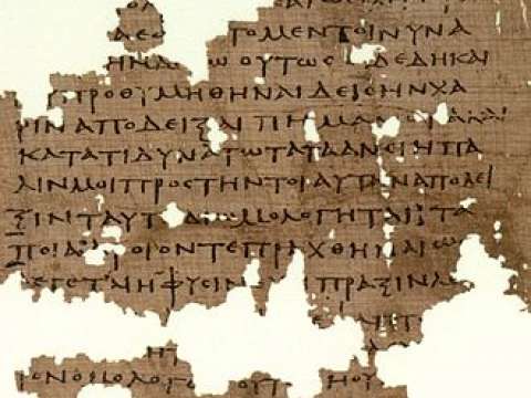 Oxyrhynchus Papyri, with fragment of Plato's Republic