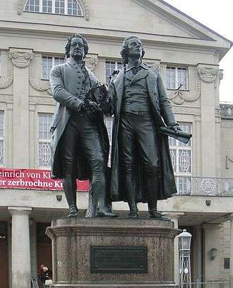 Goethe–Schiller Monument, Weimar (1857)