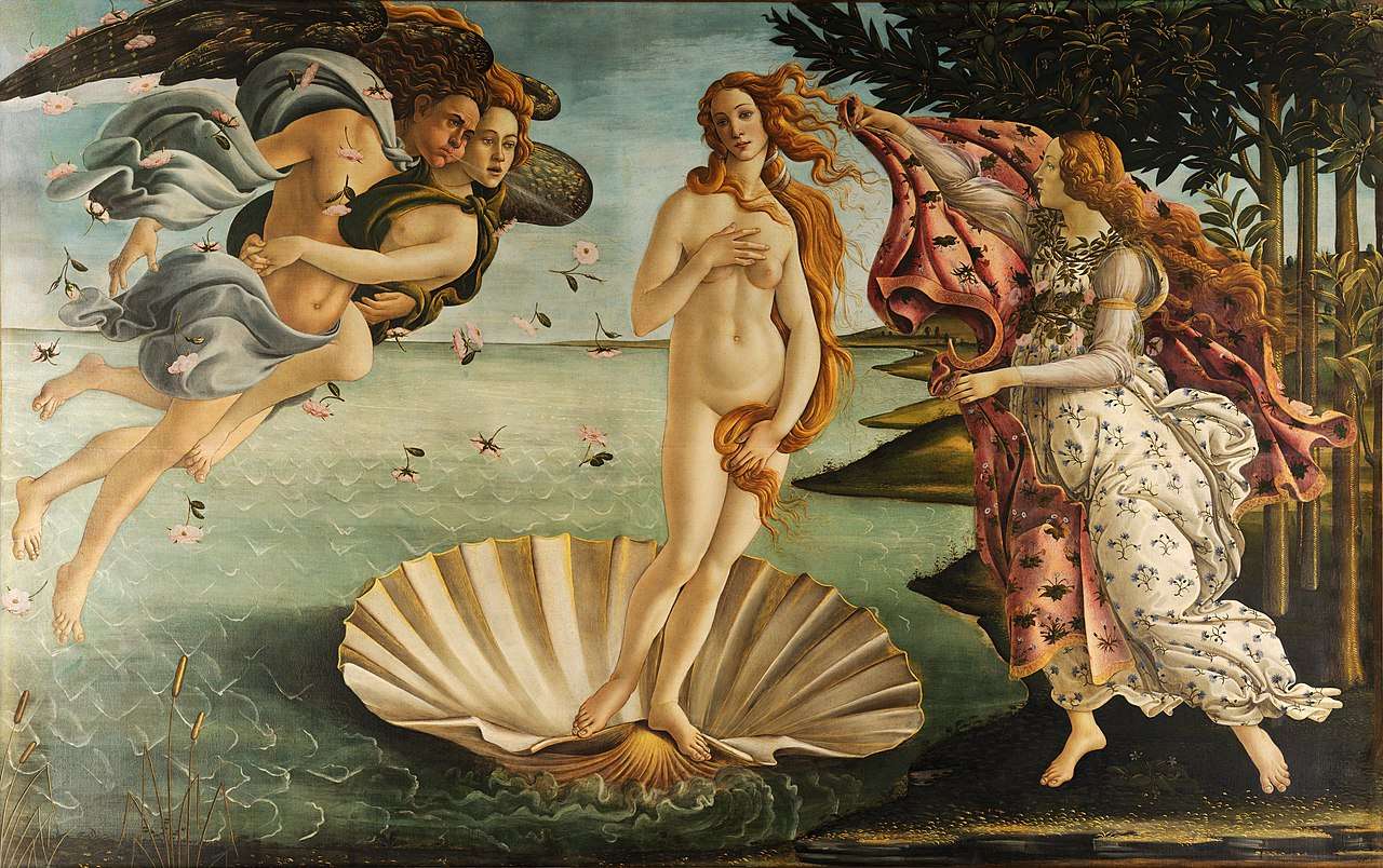 The Birth of Venus, c. 1485. Uffizi, Florence