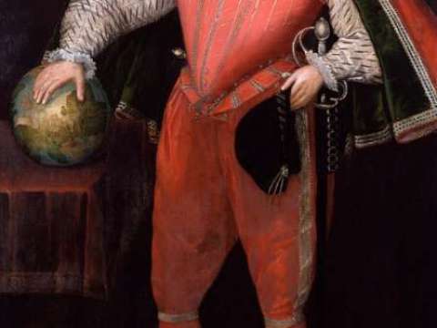 This portrait, circa 1581, may have been copied from Hilliard's miniature