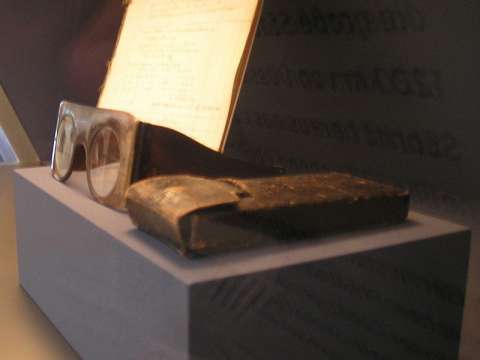 Moses Mendelssohn's glasses, in the Jewish Museum, Berlin