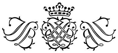 Bach's seal (centre), used throughout his Leipzig years.