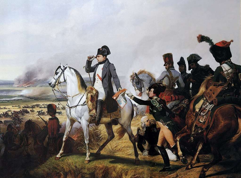 Napoleon at the Battle of Wagram, painted by Horace Vernet