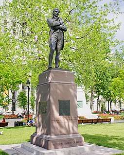 Burns Monument in Dorchester Square, Montréal, Québec