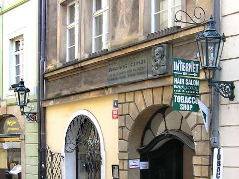 Karlová street in Old Town, Prague – house where Kepler lived. Now a museum