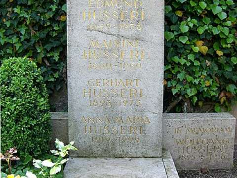 Husserl's gravestone at Freiburg Günterstal