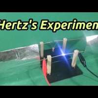 Hertz Experiment on Electromagnetic Waves