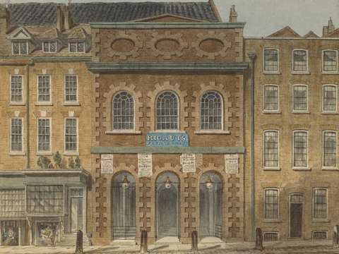The Queen's Theatre in the Haymarket in London by William Capon