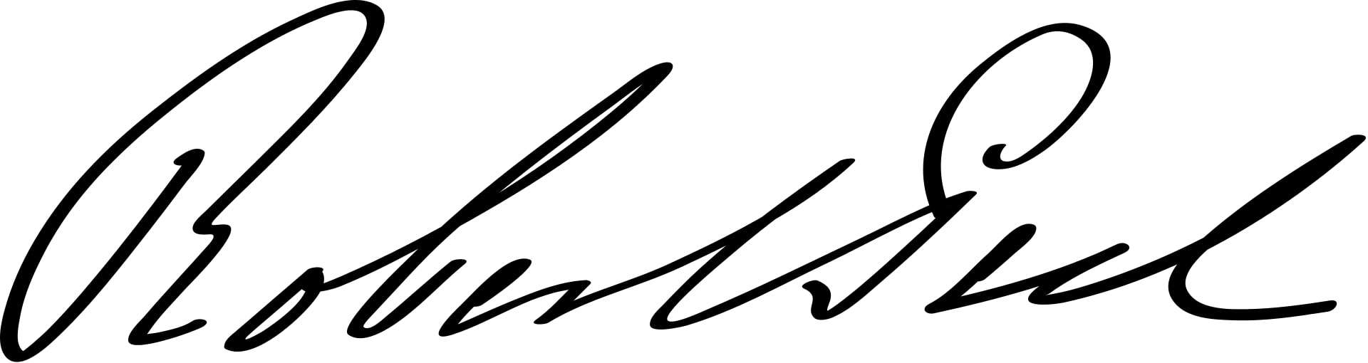 Robert Peel Signature
