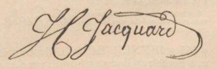 Joseph Marie Jacquard Signature