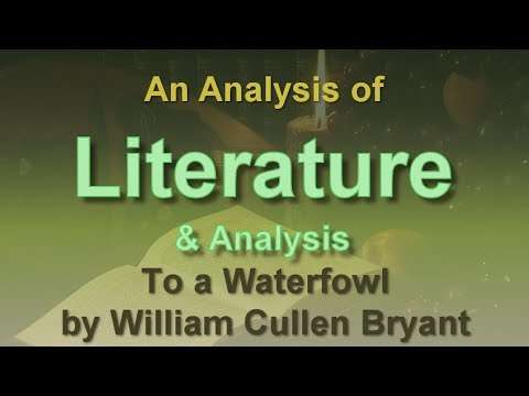 Analysis of To a Waterfowl by William Cullen Bryant