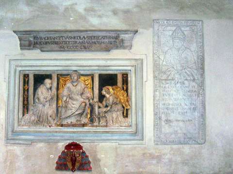 Tomb in S.Pietro in Vincoli, Rome, with the relief 
