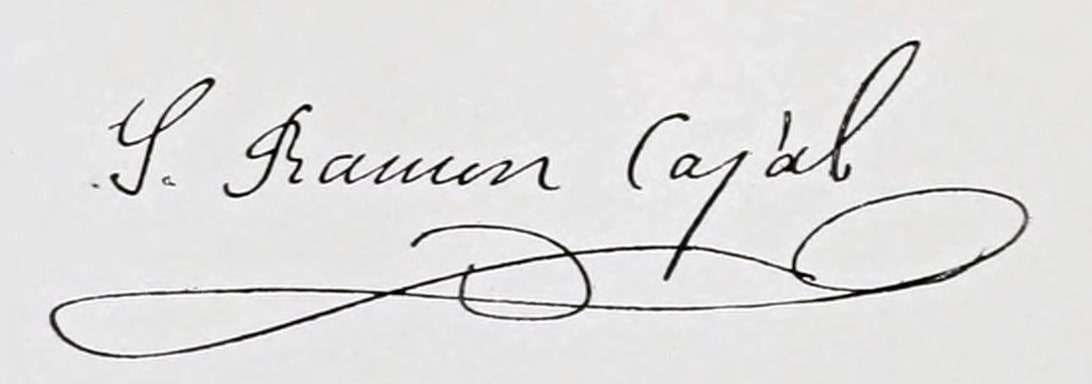 Santiago Ramón y Cajal Signature