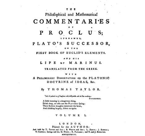 The philosophical and mathematical commentaries of Proclus