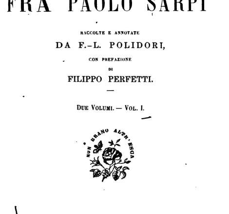 Lettere di Fra Paolo Sarpi