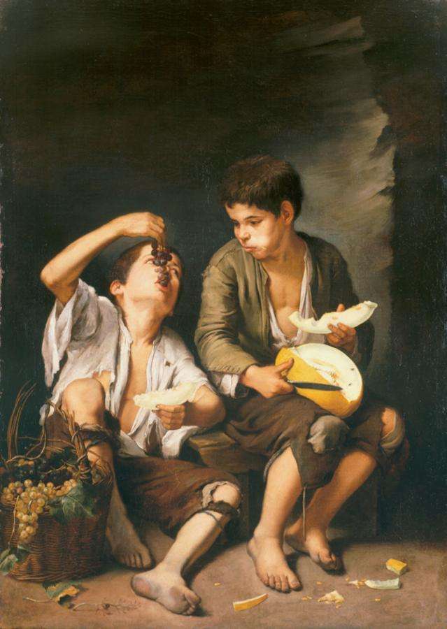 Boys Eating Grapes and Melon, c. 1645–46, Alte Pinakothek