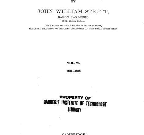 Scientific Papers Volume 6