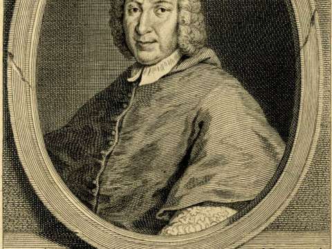 Engraving of Cardinal Alberoni