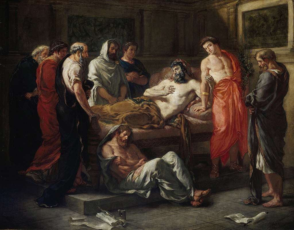Last Words of the Emperor Marcus Aurelius (1844) by Eugène Delacroix