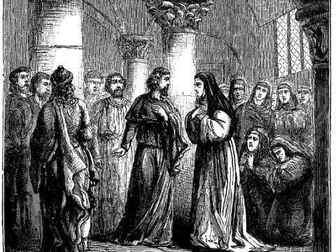 Abelard receives the monastery of the Paraclete Héloïse (1129)
